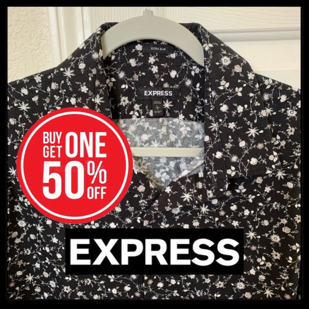 Express Floral Dress Shirt (Extra Slim)